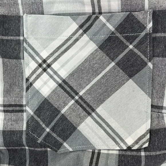 DULUTH ALASKAN HARDGEAR Shirt Women XL Windowpane Plaid Button Up Long Sleeve - Picture 9 of 16